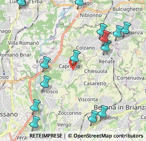 Mappa Via Giovanni Pascoli, 20836 Briosco MB, Italia (2.71267)