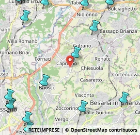 Mappa Via Giovanni Pascoli, 20836 Briosco MB, Italia (3.52611)