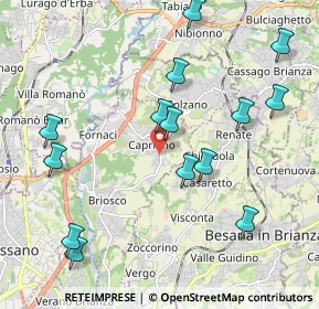 Mappa Via Giovanni Pascoli, 20836 Briosco MB, Italia (2.22643)