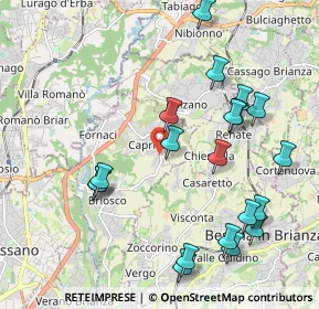 Mappa Via Giovanni Pascoli, 20836 Briosco MB, Italia (2.2485)
