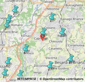 Mappa Via Giovanni Pascoli, 20836 Briosco MB, Italia (3.17857)