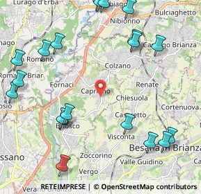 Mappa Via Giovanni Pascoli, 20836 Briosco MB, Italia (2.7575)