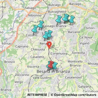 Mappa Via Giuseppe Garibaldi, 20838 Renate MB, Italia (1.91909)