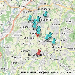 Mappa Via Giuseppe Garibaldi, 20838 Renate MB, Italia (1.4025)