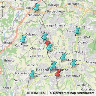 Mappa Via Giuseppe Garibaldi, 20838 Renate MB, Italia (2.21364)