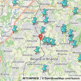 Mappa Via Giuseppe Garibaldi, 20838 Renate MB, Italia (2.6935)
