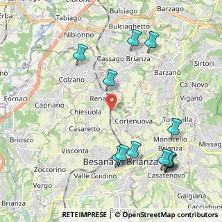 Mappa Via Giuseppe Garibaldi, 20838 Renate MB, Italia (2.46)