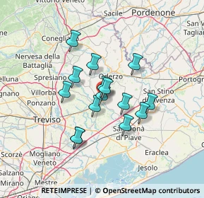 Mappa Via Ronche, 31047 Ponte di Piave TV, Italia (10.06533)