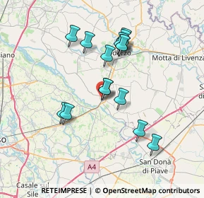 Mappa Via Ronche, 31047 Ponte di Piave TV, Italia (6.34067)