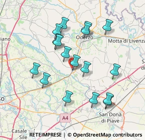 Mappa Via Ronche, 31047 Ponte di Piave TV, Italia (7.11235)