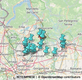 Mappa Via Indipendenza, 23887 Olgiate Molgora LC, Italia (11.6025)