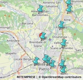Mappa Via Giovanni XXIII, 24030 Brembate di Sopra BG, Italia (2.56917)