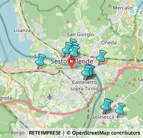 Mappa Via Primo Maggio, 28053 Castelletto sopra Ticino NO, Italia (1.5425)