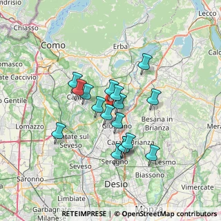 Mappa Via Grandi, 22060 Carugo CO, Italia (5.49706)