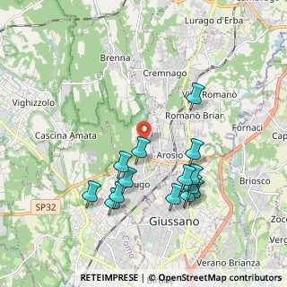 Mappa Via Grandi, 22060 Carugo CO, Italia (1.92071)