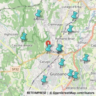Mappa Via Grandi, 22060 Carugo CO, Italia (2.42)