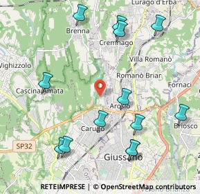 Mappa Via Grandi, 22060 Carugo CO, Italia (2.42)