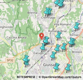 Mappa Via Grandi, 22060 Carugo CO, Italia (2.42474)