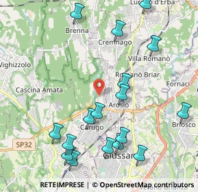 Mappa Via Grandi, 22060 Carugo CO, Italia (2.38176)