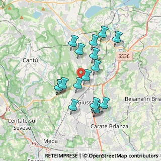 Mappa Via Grandi, 22060 Carugo CO, Italia (3.09059)