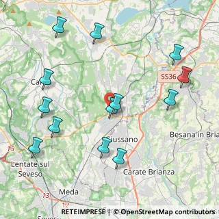 Mappa Via Grandi, 22060 Carugo CO, Italia (4.71615)