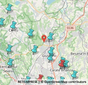 Mappa Via Grandi, 22060 Carugo CO, Italia (5.9705)