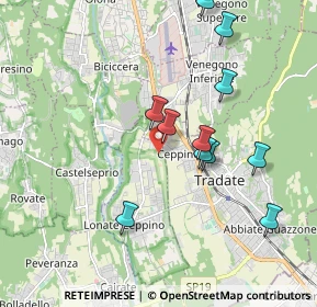 Mappa Via Bucaneve, 21049 Tradate VA, Italia (1.84455)