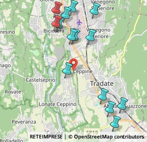 Mappa Via Bucaneve, 21049 Tradate VA, Italia (2.36643)