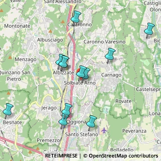 Mappa Piazza Madonnina, 21048 Solbiate Arno VA, Italia (2.06583)