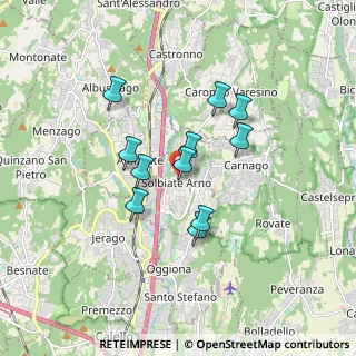 Mappa Piazza Madonnina, 21048 Solbiate Arno VA, Italia (1.34182)