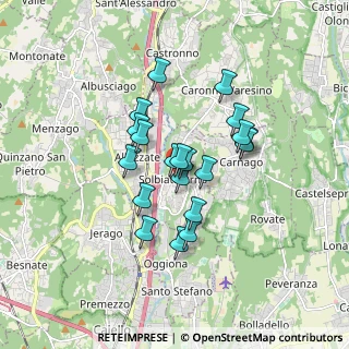 Mappa Piazza Madonnina, 21048 Solbiate Arno VA, Italia (1.3095)