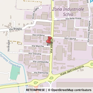 Mappa Via Marche, 3, 36015 Schio, Vicenza (Veneto)