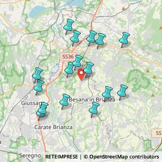 Mappa Via San Mauro, 20838 Renate MB, Italia (3.91125)