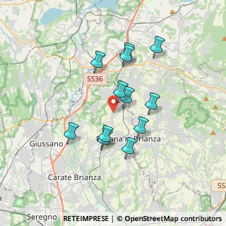 Mappa Via San Mauro, 20838 Renate MB, Italia (3.015)