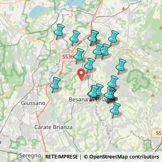 Mappa Via San Mauro, 20838 Renate MB, Italia (3.3715)