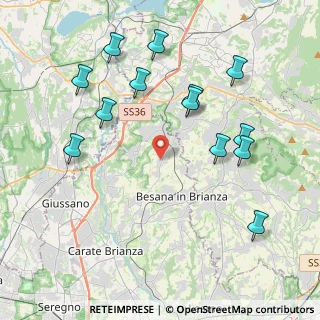 Mappa Via San Mauro, 20838 Renate MB, Italia (4.41846)