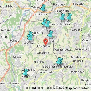 Mappa Via San Mauro, 20838 Renate MB, Italia (2.17909)