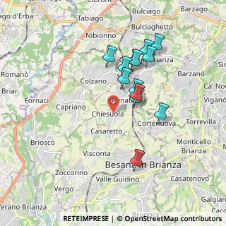 Mappa Via San Mauro, 20838 Renate MB, Italia (1.60615)
