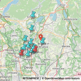Mappa Via San Mauro, 20838 Renate MB, Italia (7.335)