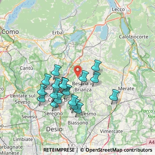 Mappa Via San Mauro, 20838 Renate MB, Italia (6.90833)
