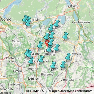 Mappa Via San Mauro, 20838 Renate MB, Italia (6.68526)