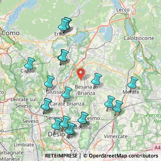 Mappa Via San Mauro, 20838 Renate MB, Italia (9.597)