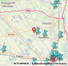 Mappa Via Enrico Dandolo, 31050 Ponzano Veneto TV, Italia (6.9855)