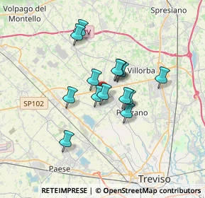 Mappa Via Enrico Dandolo, 31050 Ponzano Veneto TV, Italia (2.47857)