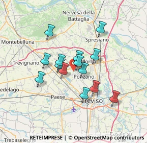 Mappa Via Enrico Dandolo, 31050 Ponzano Veneto TV, Italia (5.30143)