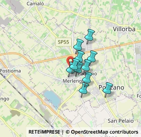 Mappa Via Enrico Dandolo, 31050 Ponzano Veneto TV, Italia (1.04636)