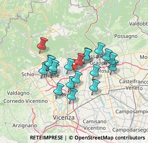 Mappa Via Angelo Carli, 36064 Mason Vicentino VI, Italia (10.306)