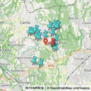 Mappa Via Mantegna Andrea, 22063 Cantù CO, Italia (1.31222)