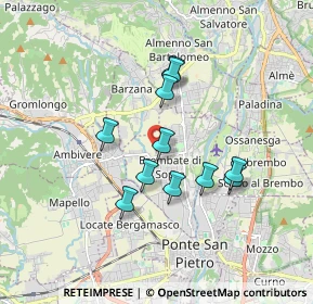 Mappa Via Alessandro Manzoni, 24030 Brembate di Sopra BG, Italia (1.43545)