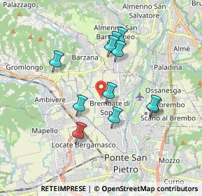 Mappa Via Alessandro Manzoni, 24030 Brembate di Sopra BG, Italia (1.59545)